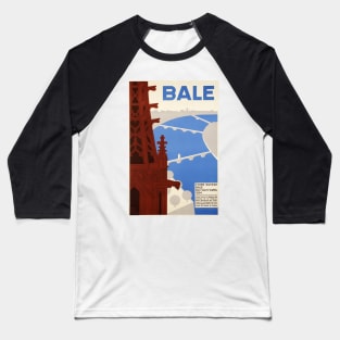 Bale,Basel,Switzerland,Travel Poster Baseball T-Shirt